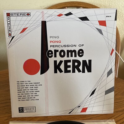 Ping Pong Percussion Of Jerome Kern  Pirouette  Records  RFM-66 VG++