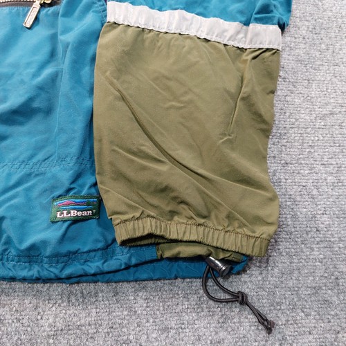 VTG LL Bean Anorak 1/2 Zip Pullover Windbreaker Rain Jacket Men's Large USA - Picture 6 of 11