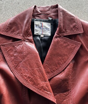 Vintage Wilson's House of Suede and Leather Leather Coat with