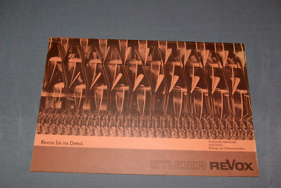 Prospekt Broschüre  Studer Revox  Revox bis ins Detail  1981