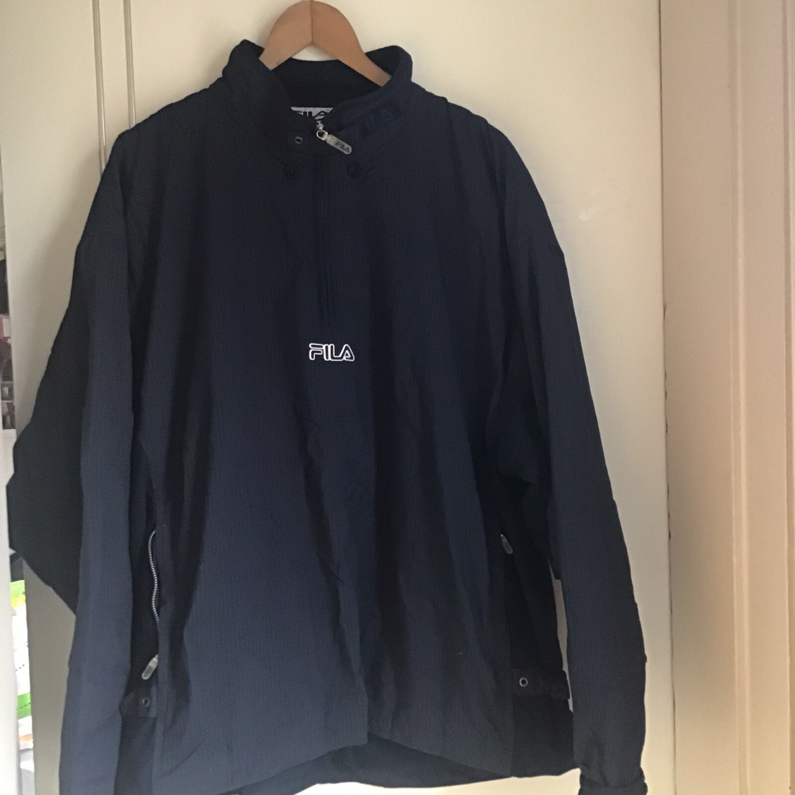 Giacca sportiva uomo Fila Navy taglia XL rara. Vintage caldo