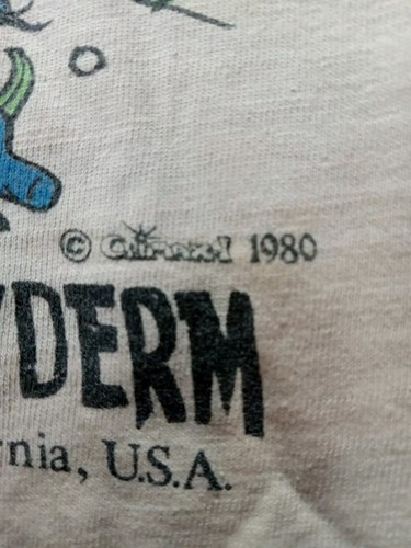 Vintage 1980 boys M (10-12) "Powder Pachyderm" short sleeve t shirt, pre-owned - Picture 2 of 12