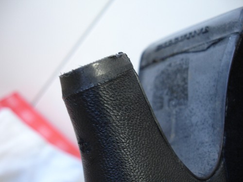 Miss L Fire BLACK Leather Suede Victorian Edwardian Steampunk Gothic Button Boot - Picture 7 of 19
