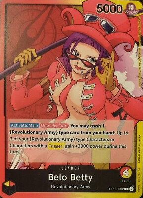 One Piece TCG - Leader Einzelkarte - OP05-002 Belo Betty L/EN/NM