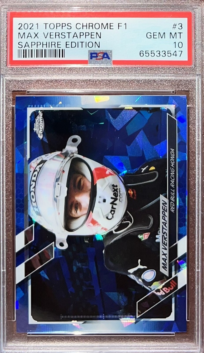 2021 Topps CHROME F1 Formula 1 Sapphire Max Verstappen IV