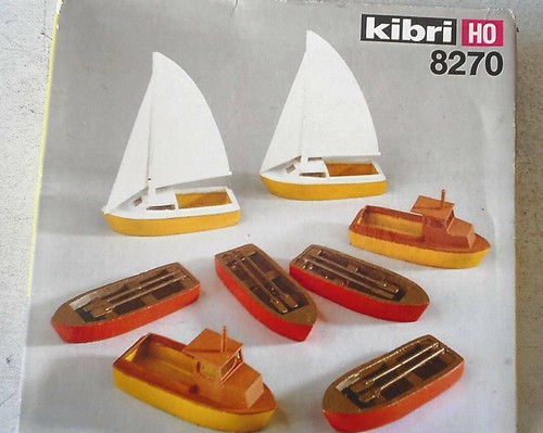 H0 8270 Kibri Kit con 4 remos - 2 motores + 2 veleros | Condition: Gebraucht