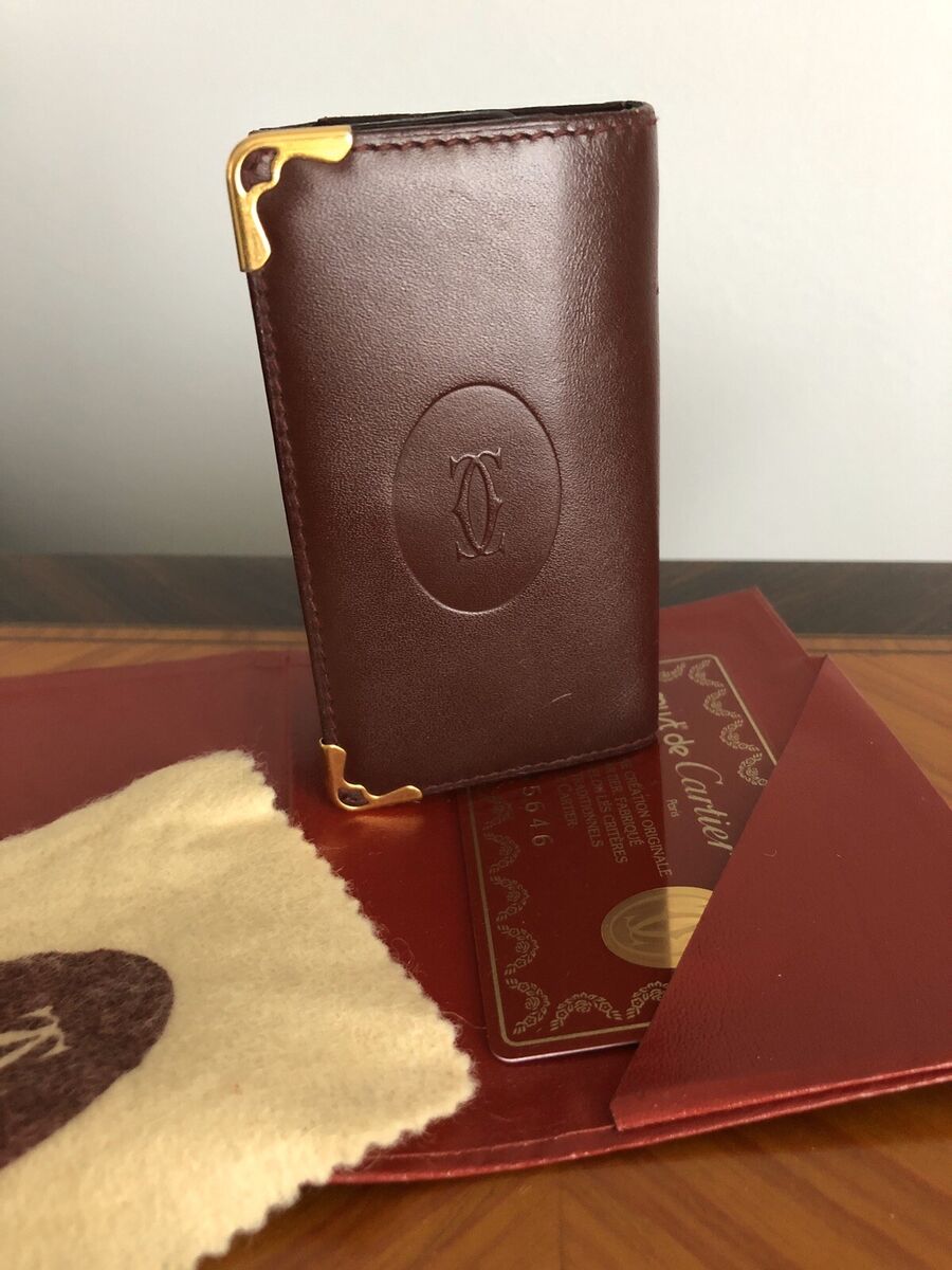 Authentic MUST DE CARTIER SMALL LEATHER GOODS, 6-KEY KEY Authentic MUST DE CARTIER SMALL LEATHER GOODS, 6-KEY KEY