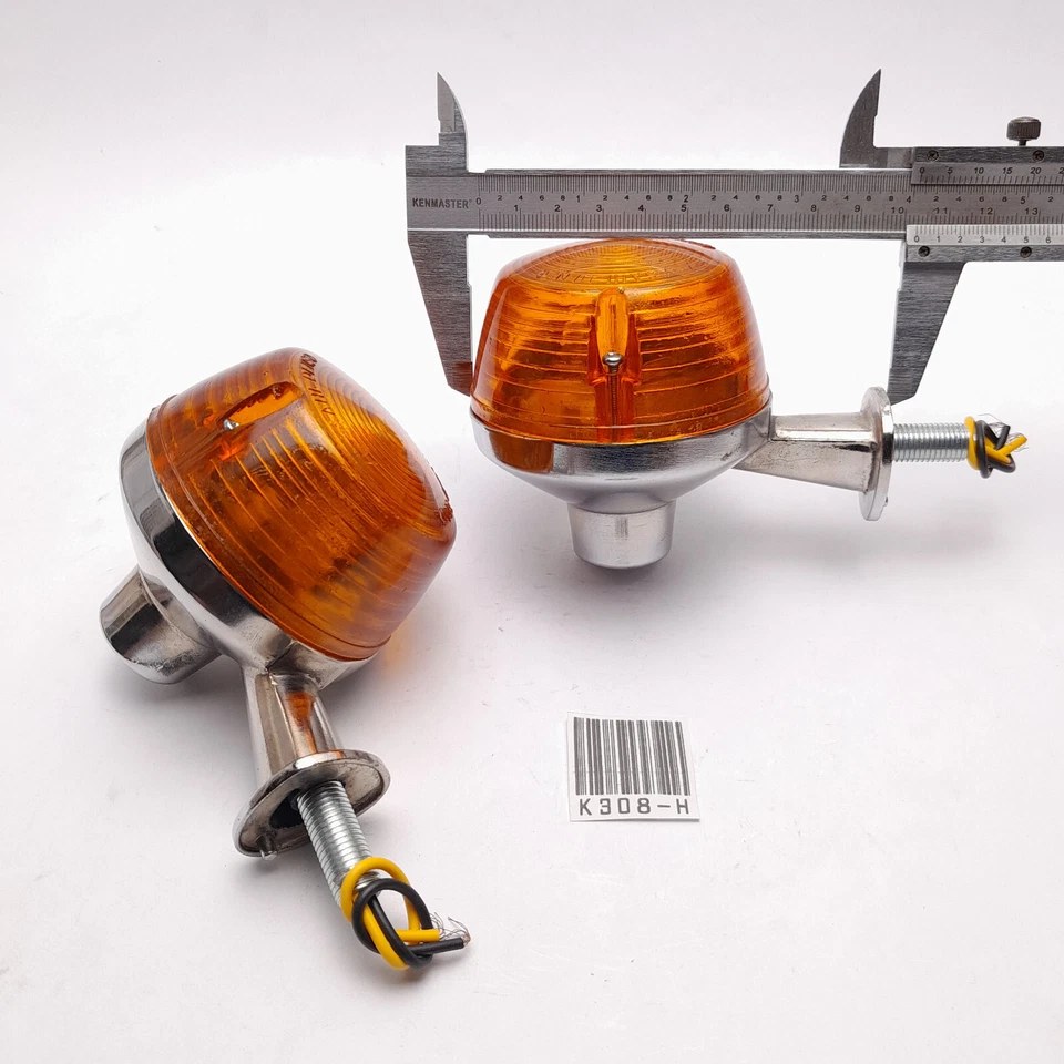 Señal de giro guiño Kawasaki 100 G7 KH100 KH90 G7S G7T 2 piezas NOS #4 Foto 4 de 4