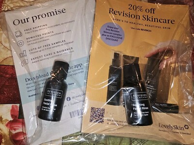 Lot Of 2 Revision Skincare SOOTHING FACIAL RINSE ALCOHOL FREE TONER 0.5 oz NEW