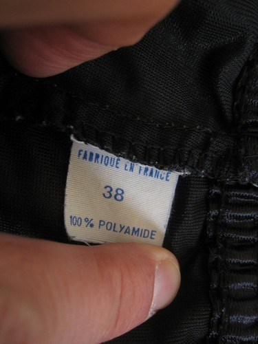 Short Noir rouge polyamide Vintage 80'S football ancien Made in France - 38 / S - Picture 5 of 5