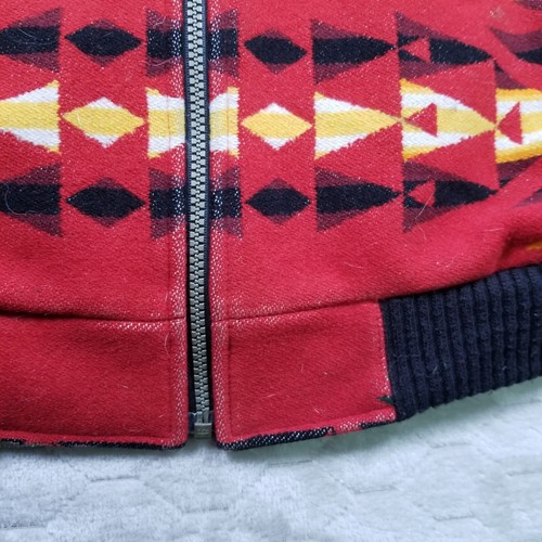 VTG USA Made PENDLETON High Grade Western Wear Aztec Wool Jacket Sz XXL WORN - Picture 9 of 21