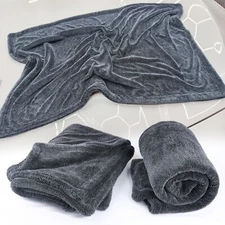 1500GSM Microfiber Car Wash Drying Towel Dark Gray Water Drying Towel 24x36''
