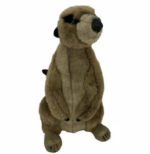 Vintage Realistic Meerkat Plush Safari Zoo Classic Aurora Stuffed Animal 15"