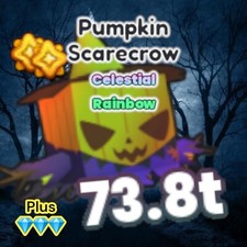 Pet Simulator 99. Rainbow Pumpkin Scarecrow + 5M Diamonds. PS99. Same Day