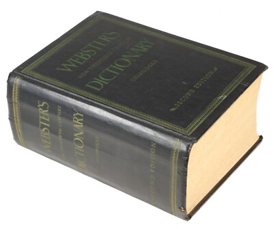 Vintage 1955 Webster's Unabridged English Dictionary | eBay