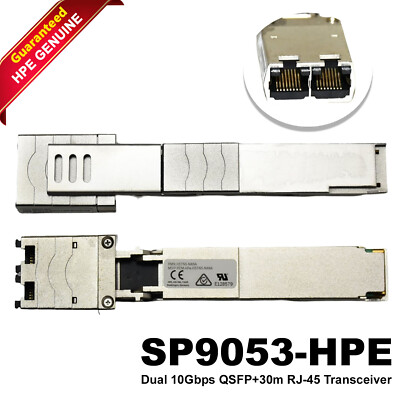 Lot of 20 HPE 10GBASE-T 2x RJ-45 Connectors 30m QSFP+ Transceiver 838327-B21