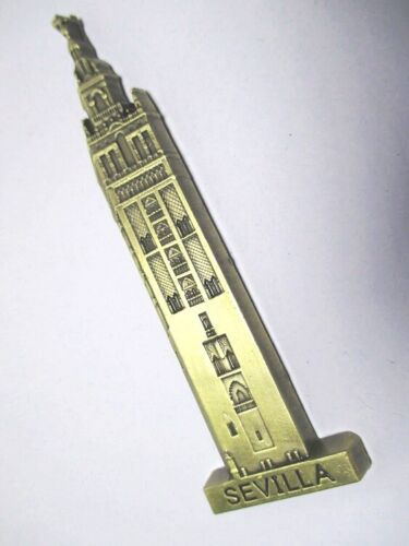 Sevilla Giralda Turm Andalusien Metall Magnet Spanien 10 cm Souvenir (bro) - Picture 1 of 5