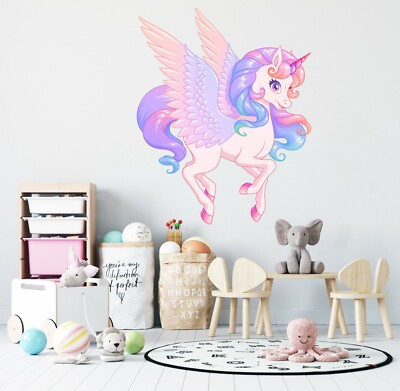 3D Traum Einhorn M783 Tier Wallpaper Wandbild Poster Wandaufkleber Zoe