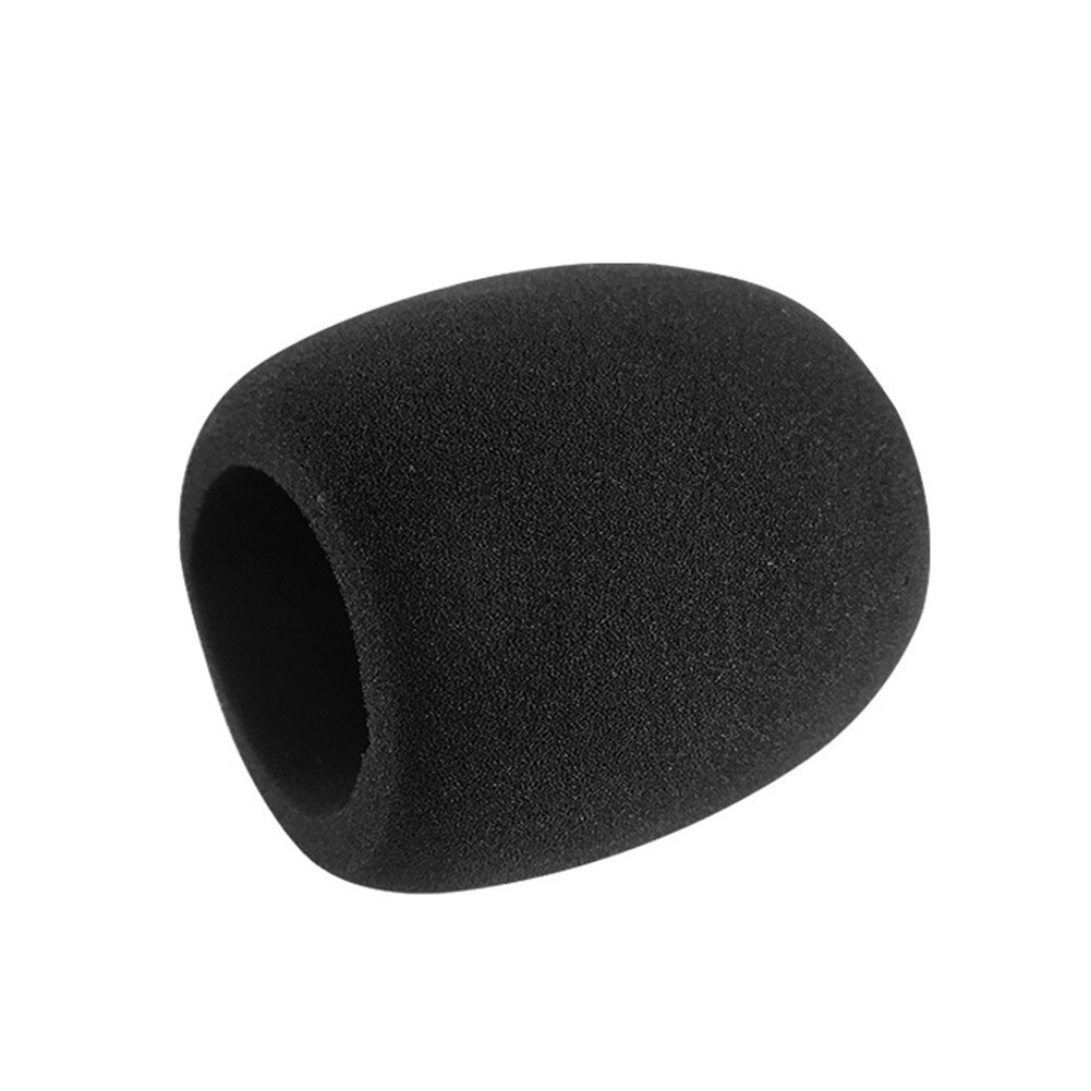 Headset Microphone Wind Shield Sock Sponge Foam Cover Black 0.7inch