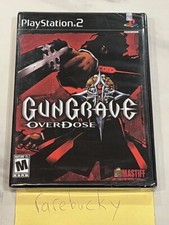 Gungrave: Overdose (PS2) NEW SEALED Y-FOLD W/UPC, FIRST PRINT, MINT!