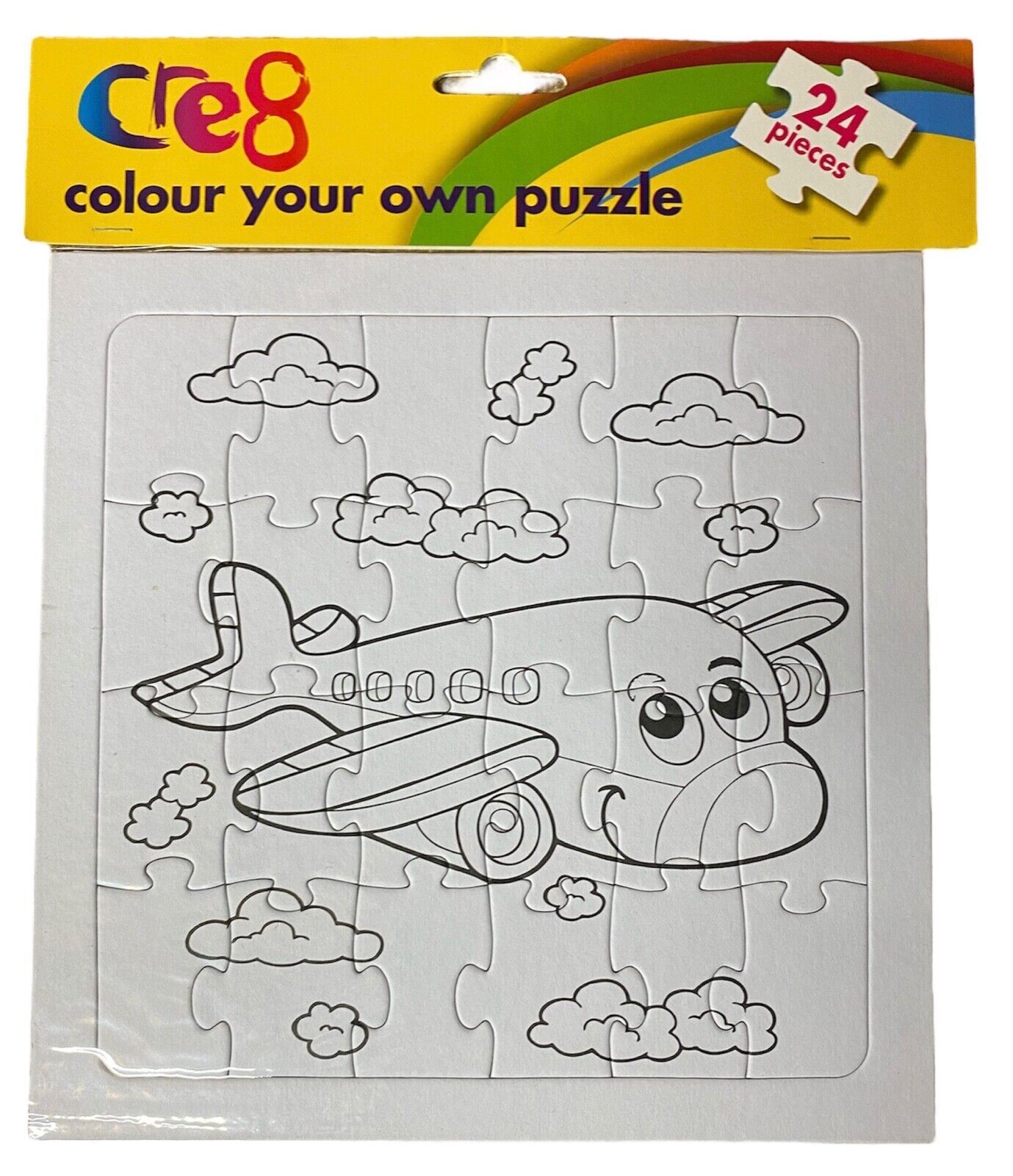 Kids Colour Your Own Jigsaw Puzzles Dinosaur Unicorn Plane Dolphin Gift ...