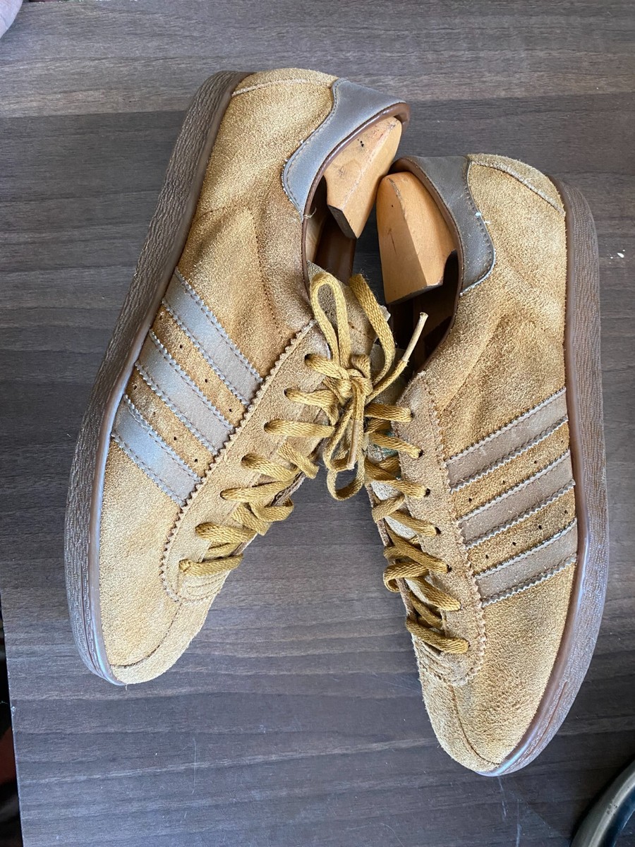 靴 vintage adidas tobacco 80s Vintage 80's Adidas tobacco brown suede , made in rumania