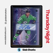 2025 UPPER DECK SP GAME USED #23 WYATT JOHNSTON PURPLE AUTO /5