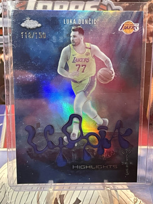 Topps 2025-26 Topps Chrome Cactus Jack Luka Dončić UH-20 Blue /150 Lakers