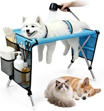 NEW Update Dog Grooming Hammock with Stand Foldable Pet Table for Home Senior