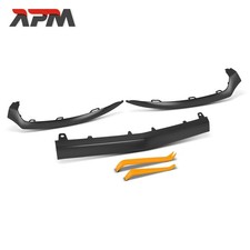 3x Zierleiste Stoßfänger Vorne Schwarz für Mercedes-Benz W205 A205 C205 S205