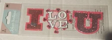 JOLEE'S BOUTIQUE I LOVE U TITLE 3 PC STICKERS SCRAPBOOK NEW