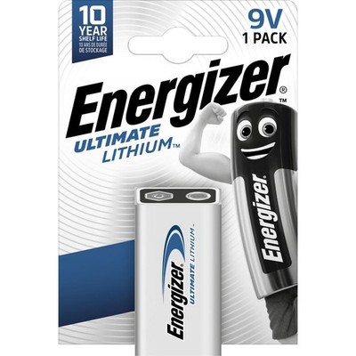 Energizer Lithium-Batterie 9V 800 mAh (6FR6, 1222, U9VL)
