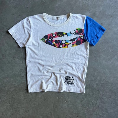CDG PLAY Merry Happy Crazy Colour Lips Tee