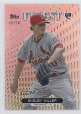 2013 Topps Finest Gold Refractor 35/50 Shelby Miller #69 0f8