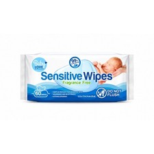 12x Baby Love Baby Wipes Sensitive Fragrance Free Personal Care Hygiene Lot 60ct
