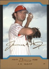 2004 Bowman Draft Gold #77 J.A. Happ - BB