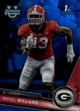 2023 Bowman University Chrome Sapphire Edition Mykel Williams #91 Georgia 23E