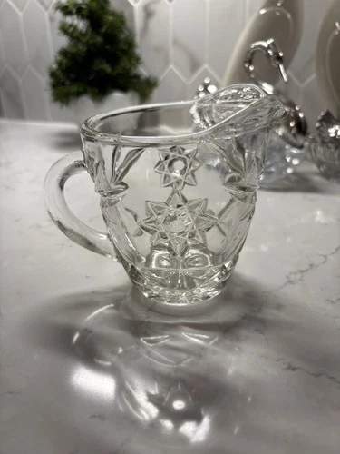 VTG Anchor Hocking EAPG Star of David Creamer Pitcher