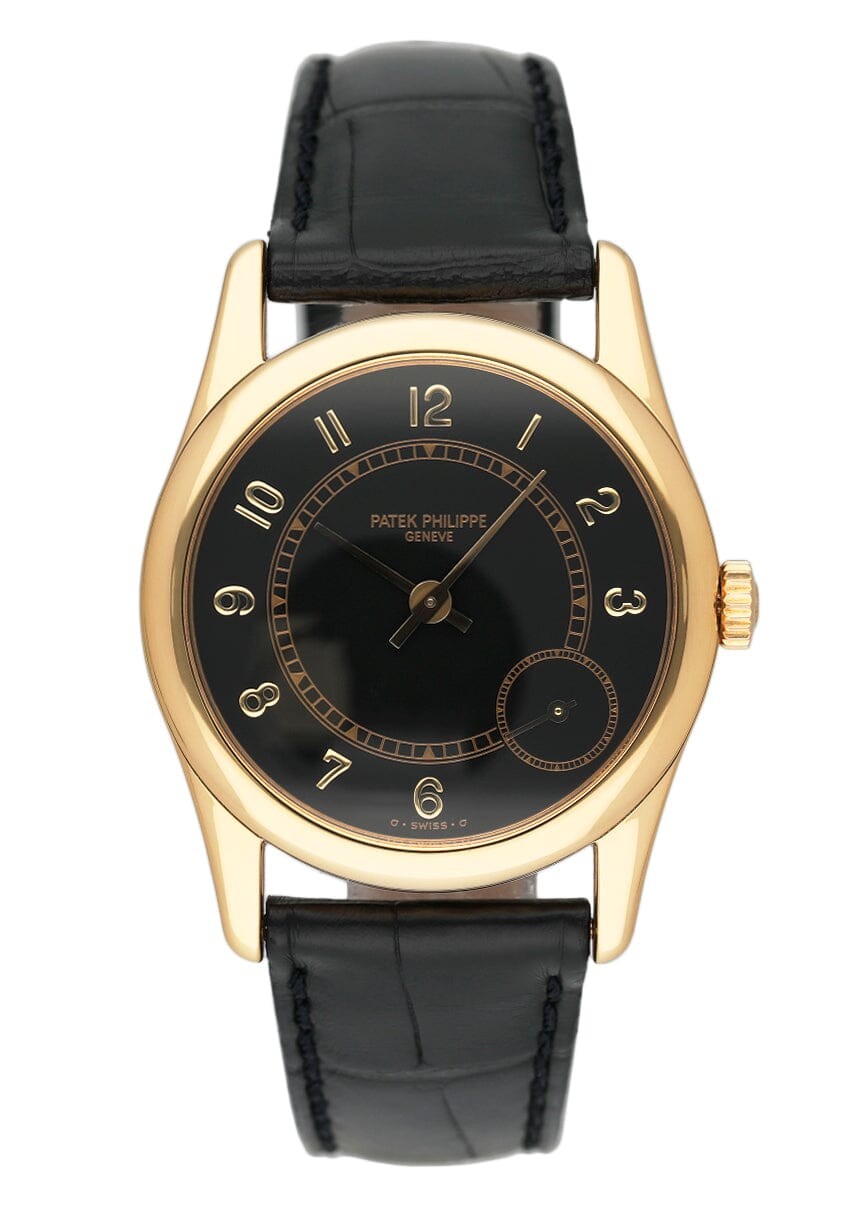 Patek Philippe Calatrava 5026J Black Dial Men's Luxury Watch