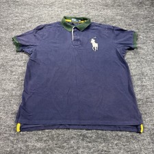 Polo Ralph Lauren Big Piny Polo Hombre XXL Azul Marino Verde Ajuste Personalizado