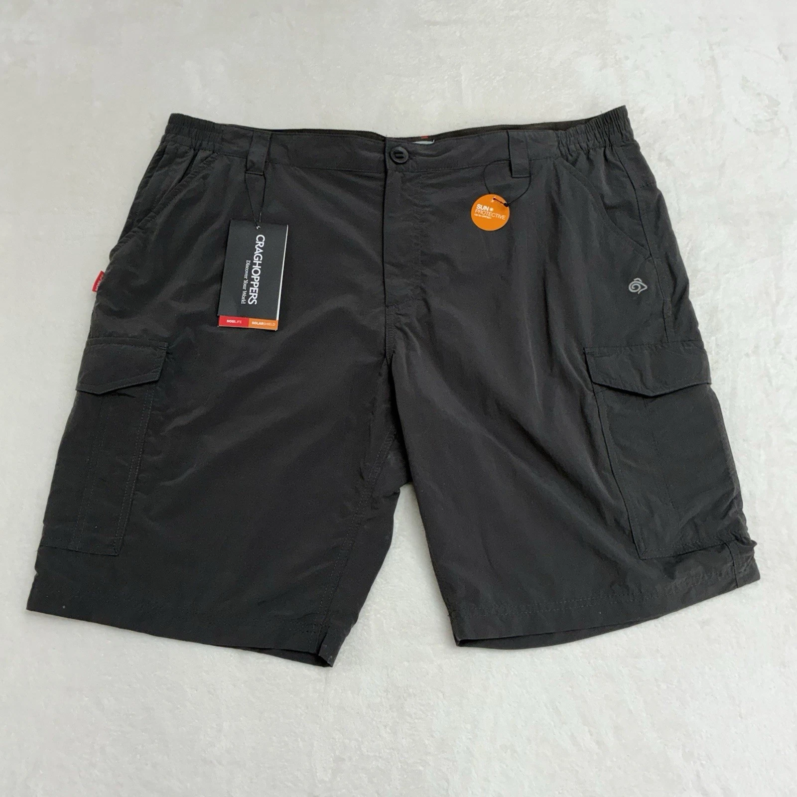 Craghoppers Nosilife Solarshield Cargo Shorts Mens W44 Grey Hiking Walking BNWT