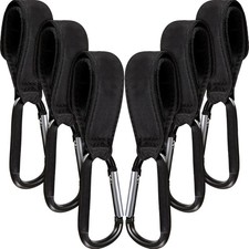 6 Pack Baby Stroller Hooks for Bags Non-Slip Stroller Clips for Hanging Diaper