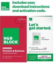 H&R Block Premium &  Business 2023 Tax Software (USA)