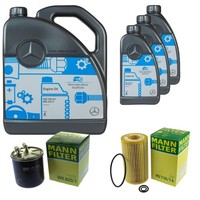 Inspektionspaket 8L MB 5W-40 229.5 FüR Mercedes S204 C 220 CDI S203 W204