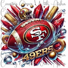 Sublimation Print 49ers Football Ready To Press Paper Ink Heat Transfer