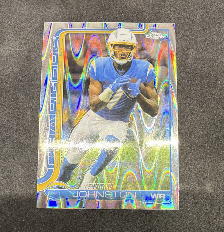 2024 Topps Chrome Quentin Johnston Los Angeles Chargers X-Fractor #159
