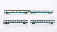 Fleischmann N Konvolut Abteilwagen Schnellzugwagen 2. Kl. Postwagen "Deutsche Bu