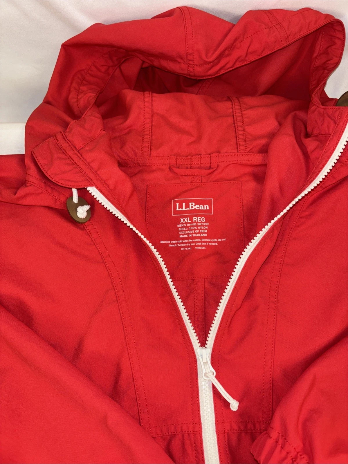 L.L. Bean Vintage Red Jacket Windbreaker Mens XXL Full Zip Hooded Red ID287399
Opens in a new wind