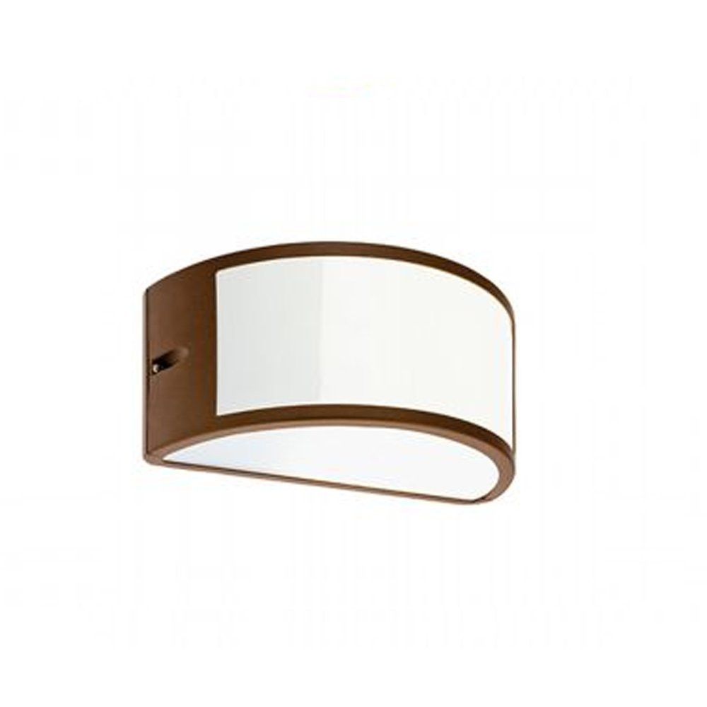 Applique Esterno E27 Alluminio Ruggine - Sovil Umbe Aperta IP54