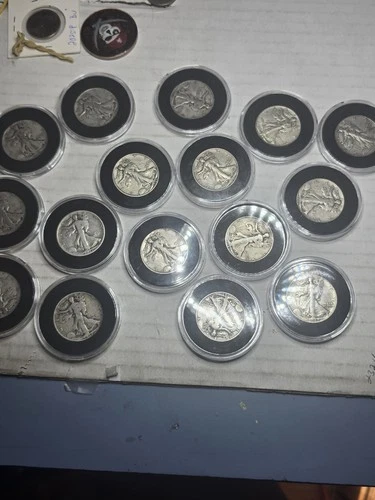 Random Walking Liberty Half Dollar In Capsule